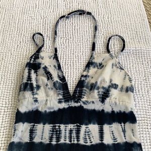 RVCA brand tie-die beach romper/cover up